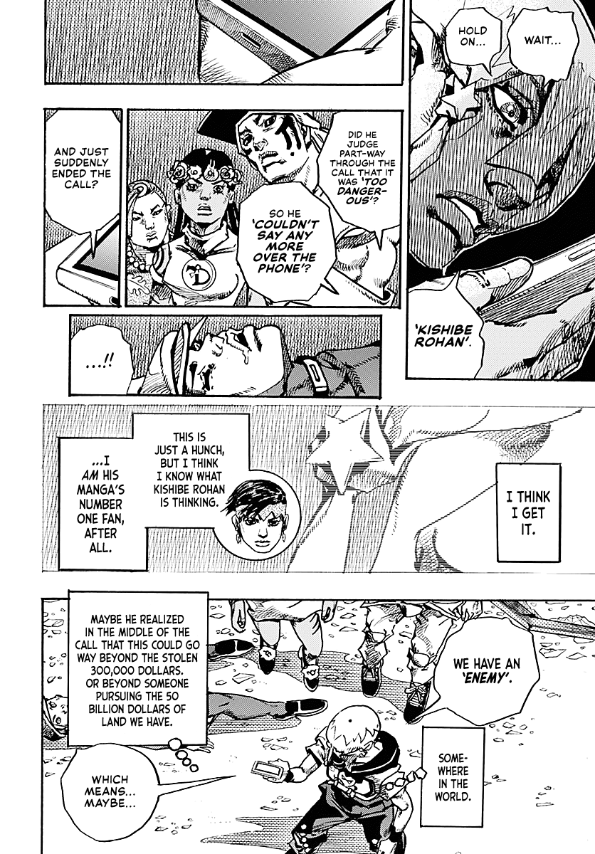 JoJo's Bizarre Adventure Part 9 - The JOJOLands Chapter 35 page 29 - Chapter 35: Usagi, Fraud, and Suspicion Part 3