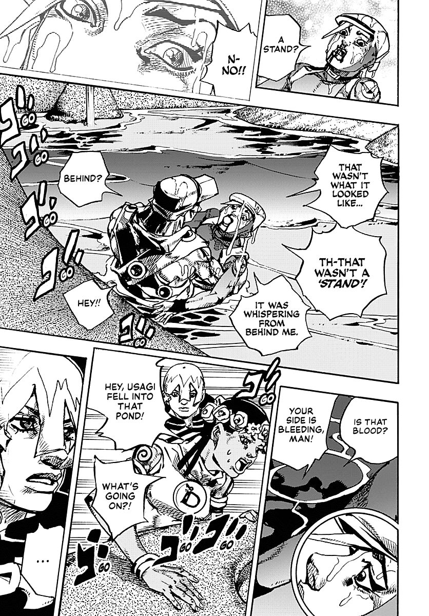 JoJo's Bizarre Adventure Part 9 - The JOJOLands Chapter 35 page 4 - Chapter 35: Usagi, Fraud, and Suspicion Part 3