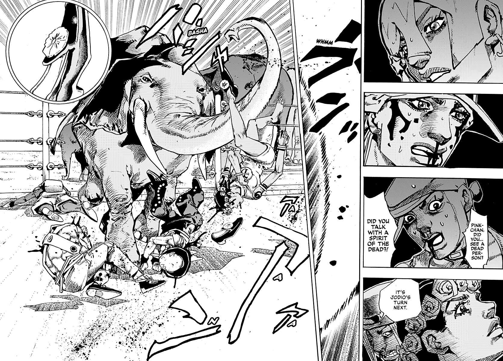 JoJo's Bizarre Adventure Part 9 - The JOJOLands Chapter 36 page 12 - Chapter 36: Usagi, Fraud, and Suspicion Part 4