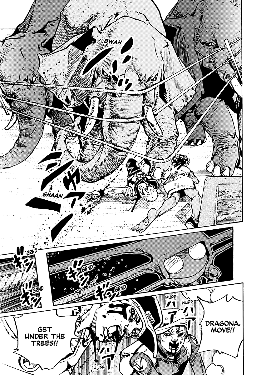 JoJo's Bizarre Adventure Part 9 - The JOJOLands Chapter 36 page 23 - Chapter 36: Usagi, Fraud, and Suspicion Part 4