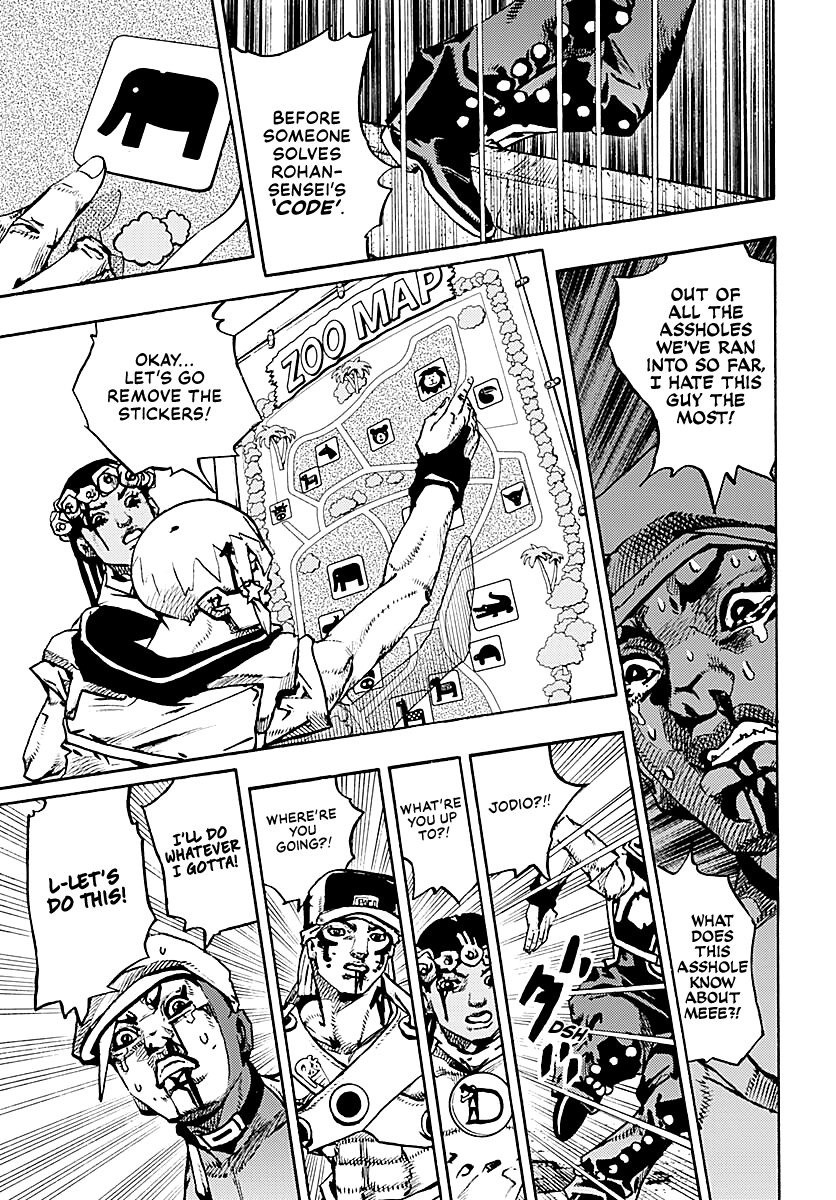 JoJo's Bizarre Adventure Part 9 - The JOJOLands Chapter 36 page 28 - Chapter 36: Usagi, Fraud, and Suspicion Part 4