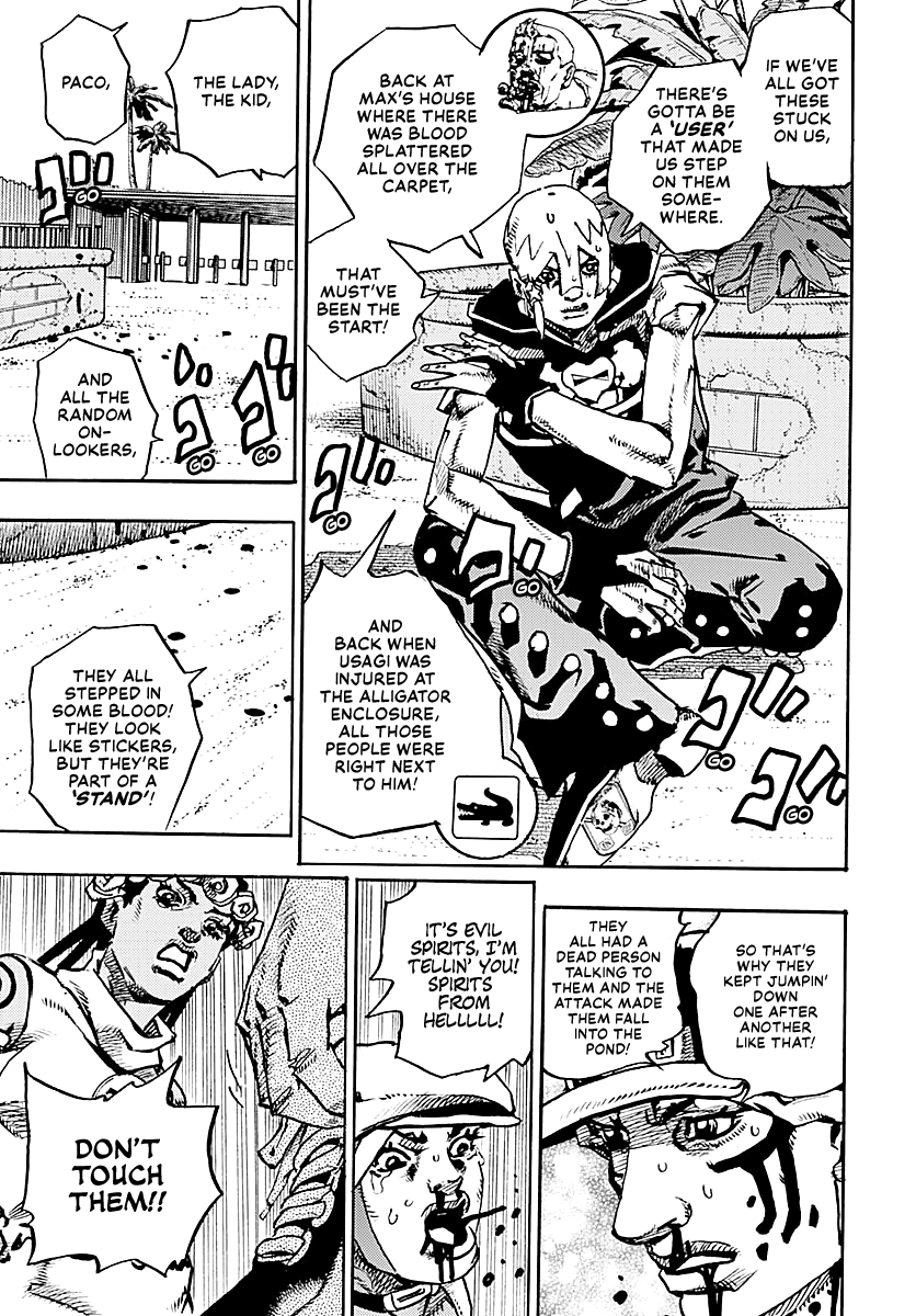 JoJo's Bizarre Adventure Part 9 - The JOJOLands Chapter 36 page 5 - Chapter 36: Usagi, Fraud, and Suspicion Part 4