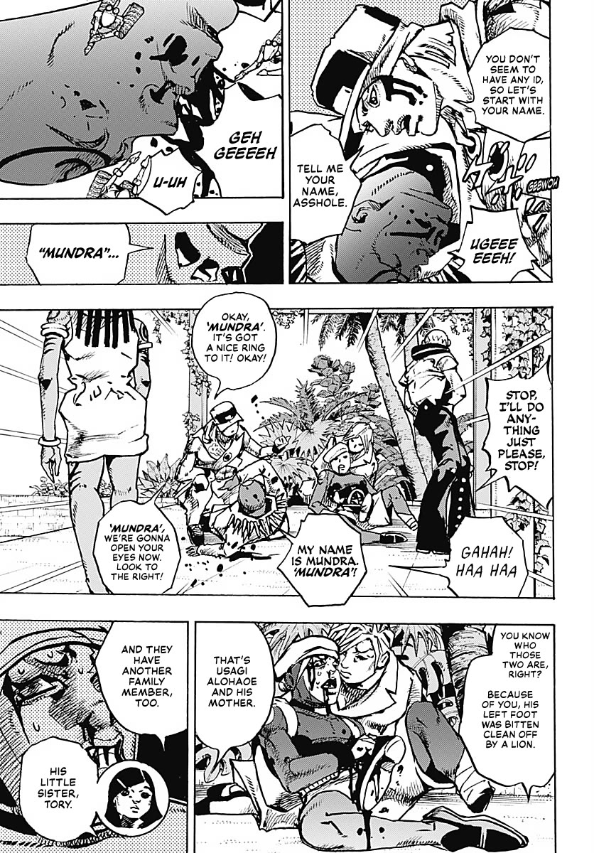 JoJo's Bizarre Adventure Part 9 - The JOJOLands Chapter 38 page 11 - Chapter 38: Usagi, Fraud, and Suspicion Part 6