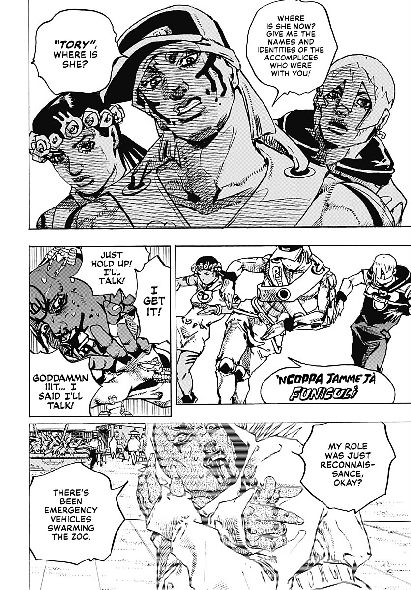 JoJo's Bizarre Adventure Part 9 - The JOJOLands Chapter 38 page 12 - Chapter 38: Usagi, Fraud, and Suspicion Part 6
