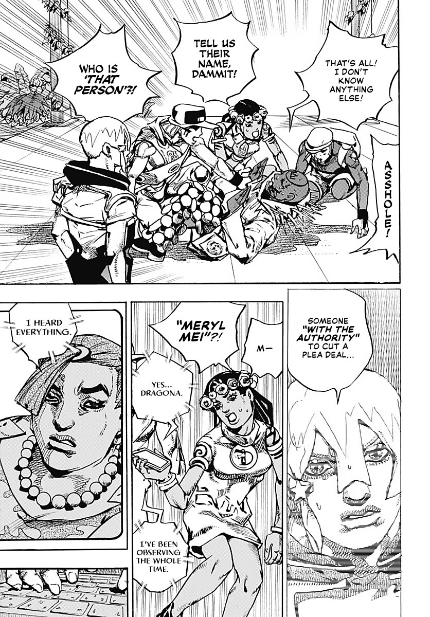 JoJo's Bizarre Adventure Part 9 - The JOJOLands Chapter 38 page 20 - Chapter 38: Usagi, Fraud, and Suspicion Part 6