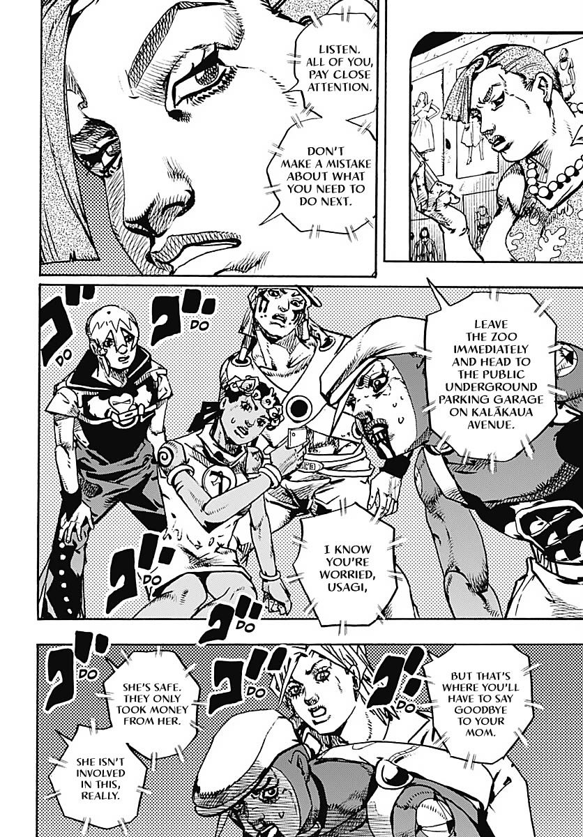 JoJo's Bizarre Adventure Part 9 - The JOJOLands Chapter 38 page 21 - Chapter 38: Usagi, Fraud, and Suspicion Part 6