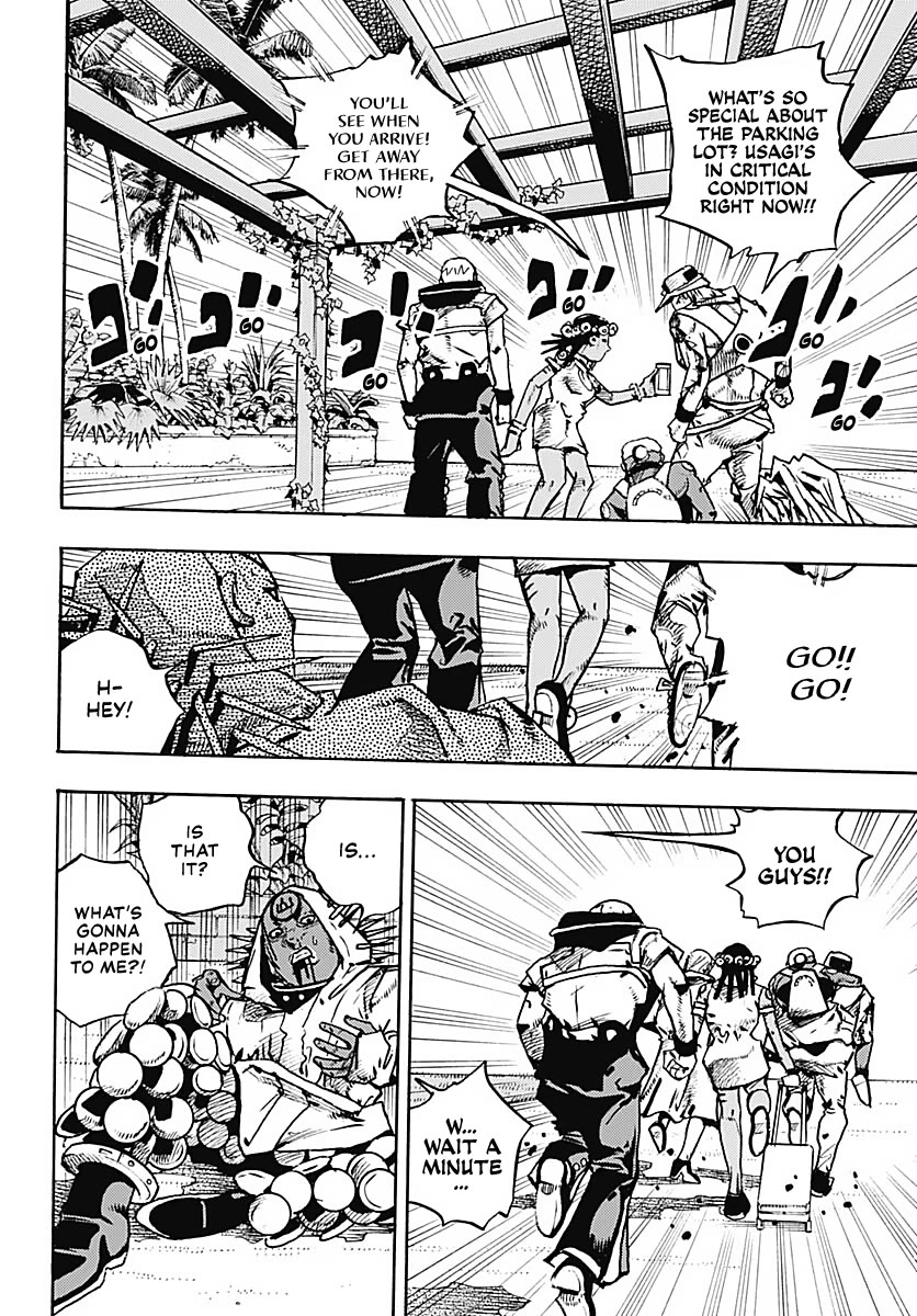 JoJo's Bizarre Adventure Part 9 - The JOJOLands Chapter 38 page 24 - Chapter 38: Usagi, Fraud, and Suspicion Part 6