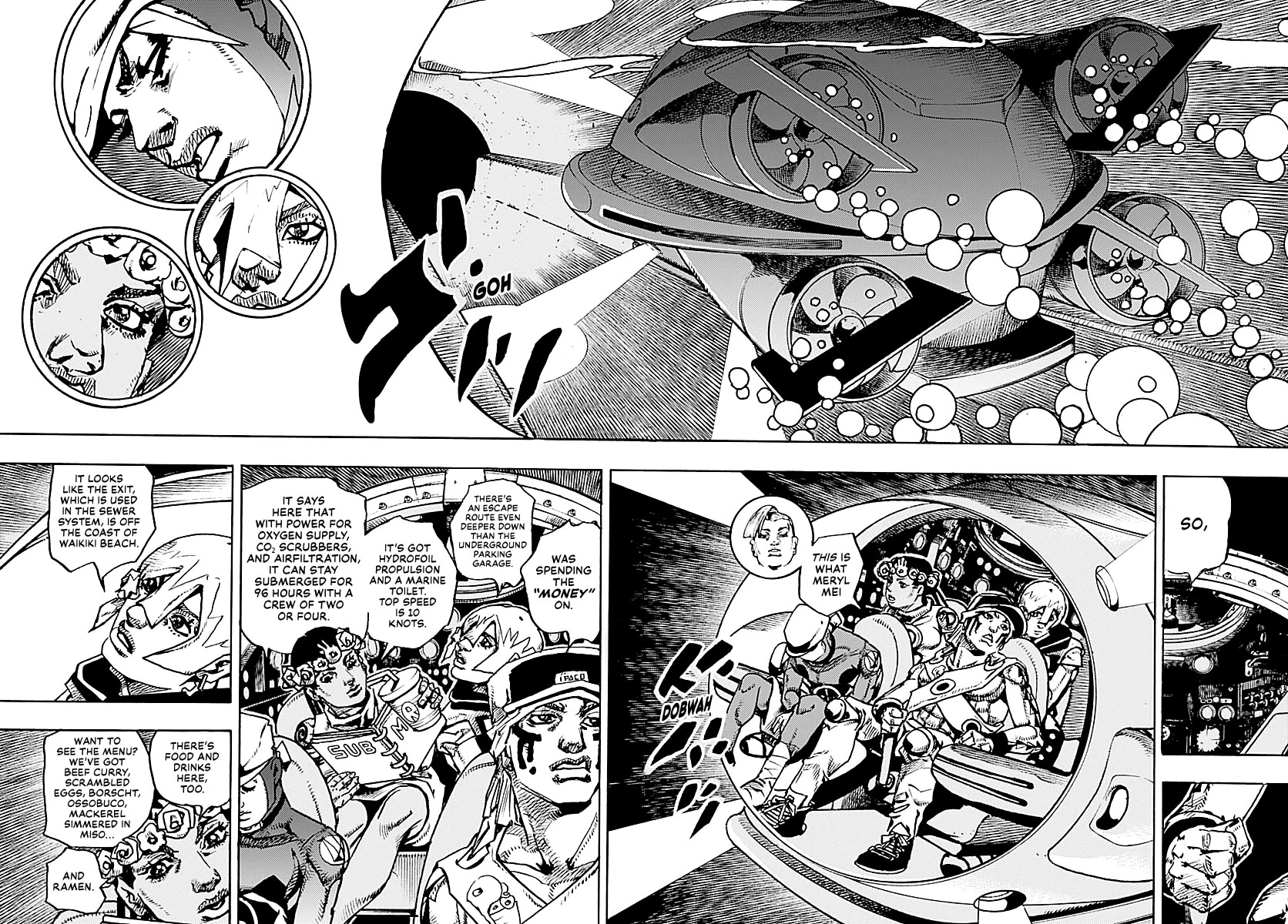 JoJo's Bizarre Adventure Part 9 - The JOJOLands Chapter 39 page 25 - Chapter 39: Underwater to the Island of Hawaii Part 1
