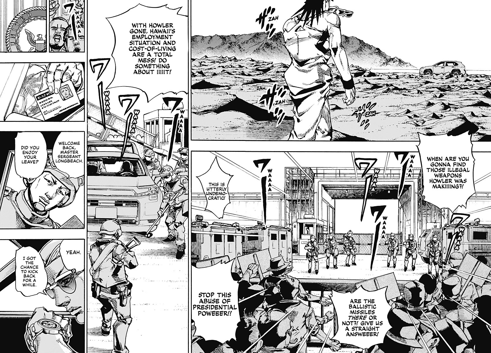 JoJo's Bizarre Adventure Part 9 - The JOJOLands Chapter 40 page 11 - Chapter 40: Underwater to the Island of Hawaii Part 2