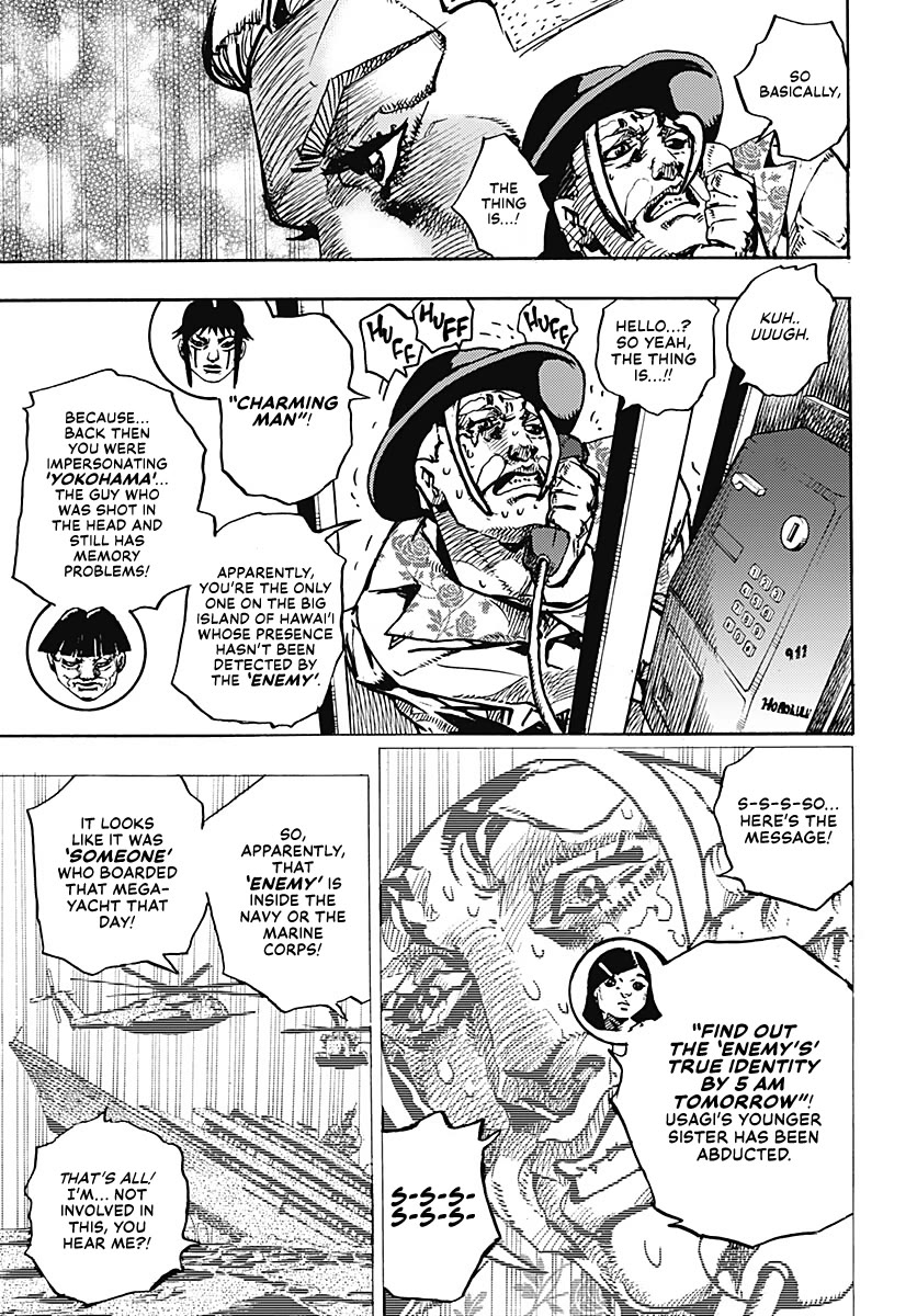 JoJo's Bizarre Adventure Part 9 - The JOJOLands Chapter 40 page 13 - Chapter 40: Underwater to the Island of Hawaii Part 2