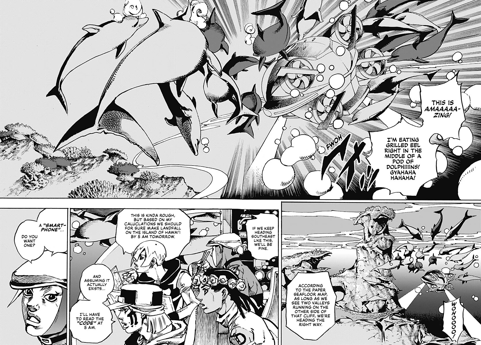 JoJo's Bizarre Adventure Part 9 - The JOJOLands Chapter 40 page 29 - Chapter 40: Underwater to the Island of Hawaii Part 2