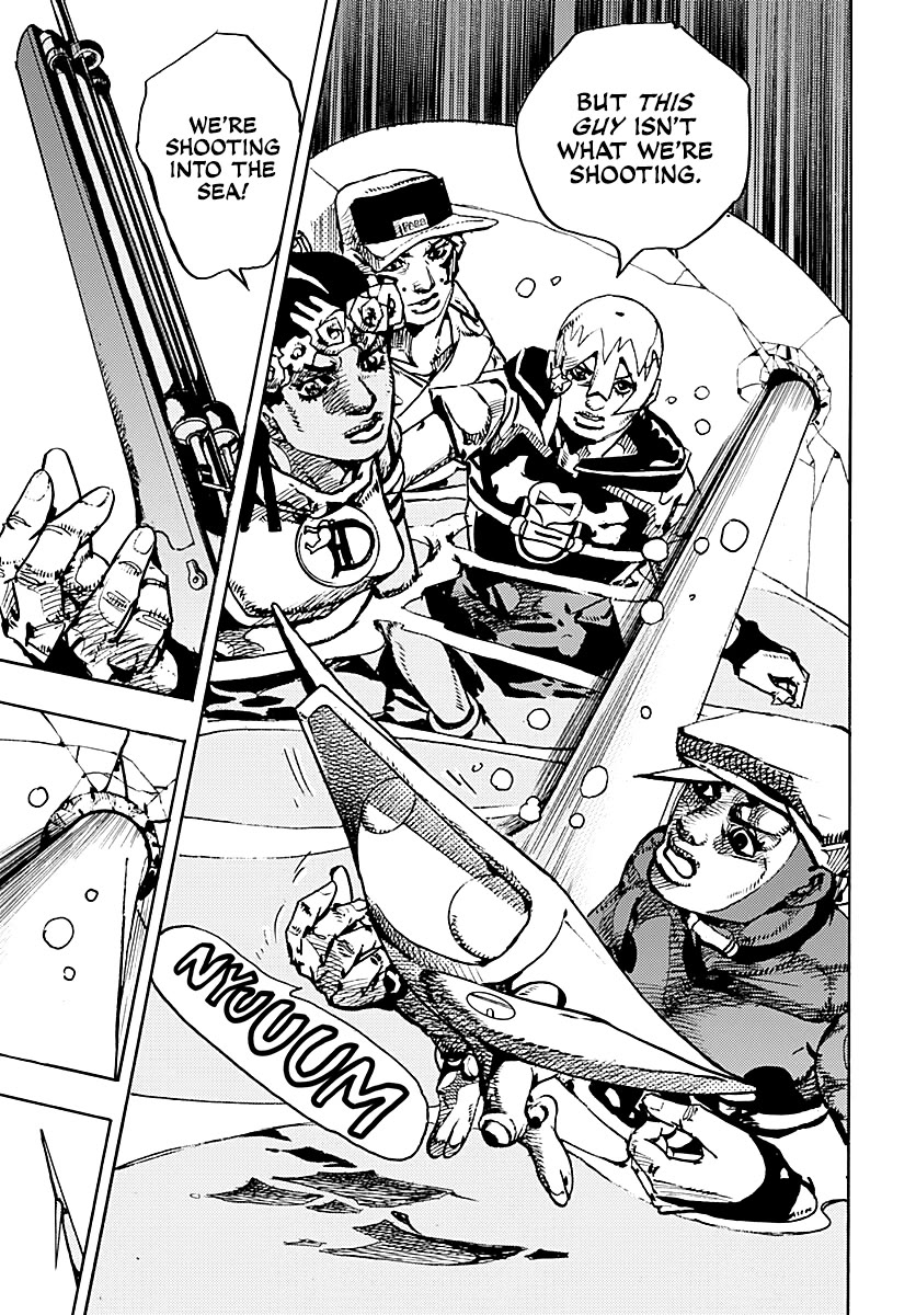 JoJo's Bizarre Adventure Part 9 - The JOJOLands Chapter 41 page 14 - Chapter 41: Underwater to the Island of Hawaii Part 3