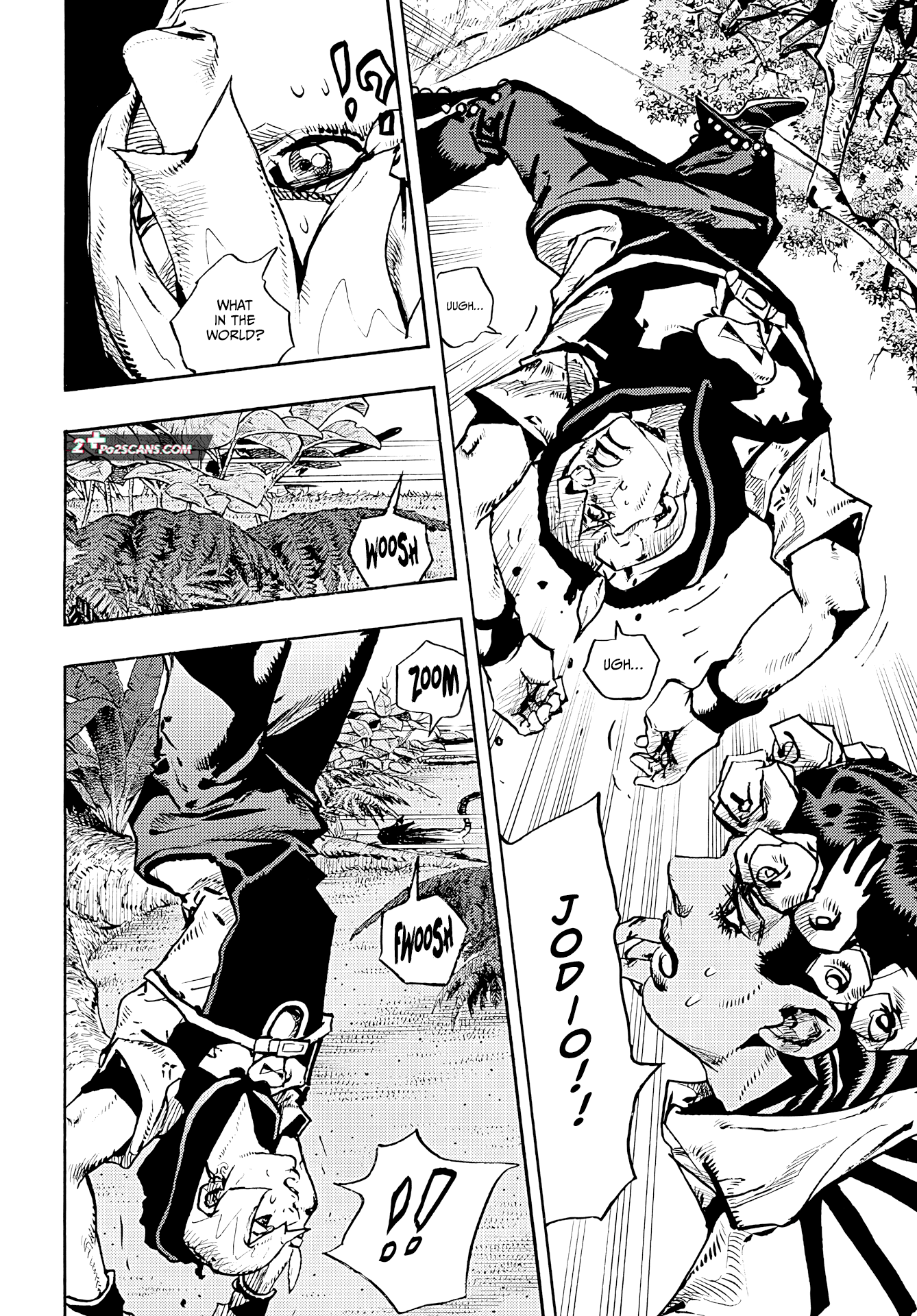 JoJo's Bizarre Adventure Part 9 - The JOJOLands Chapter 6 page 14 - Chapter 6: Battle In The Jungle