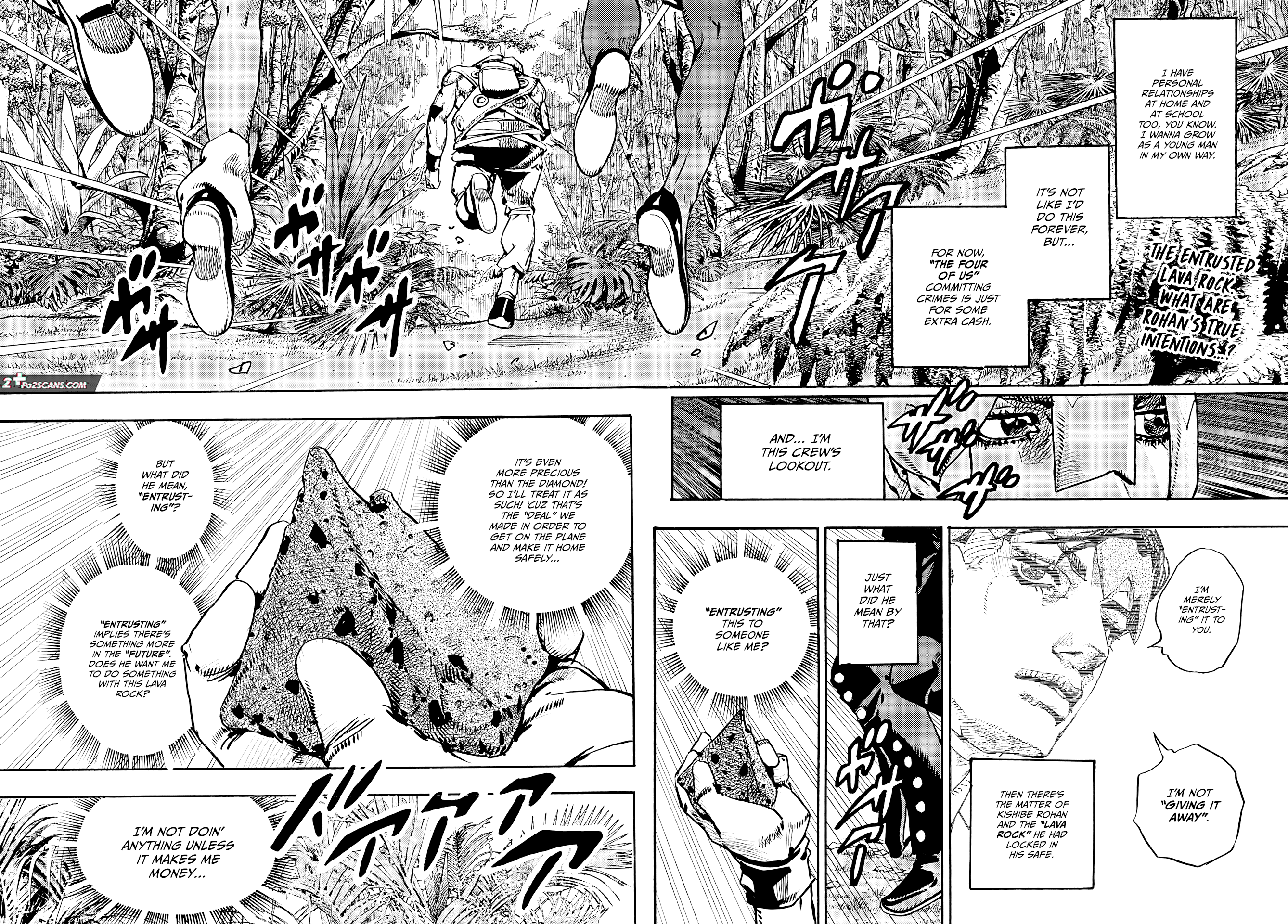 JoJo's Bizarre Adventure Part 9 - The JOJOLands Chapter 6 page 2 - Chapter 6: Battle In The Jungle