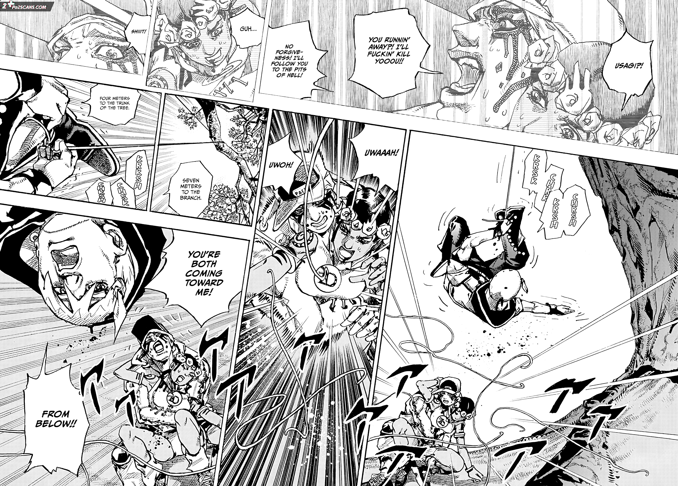 JoJo's Bizarre Adventure Part 9 - The JOJOLands Chapter 6 page 23 - Chapter 6: Battle In The Jungle