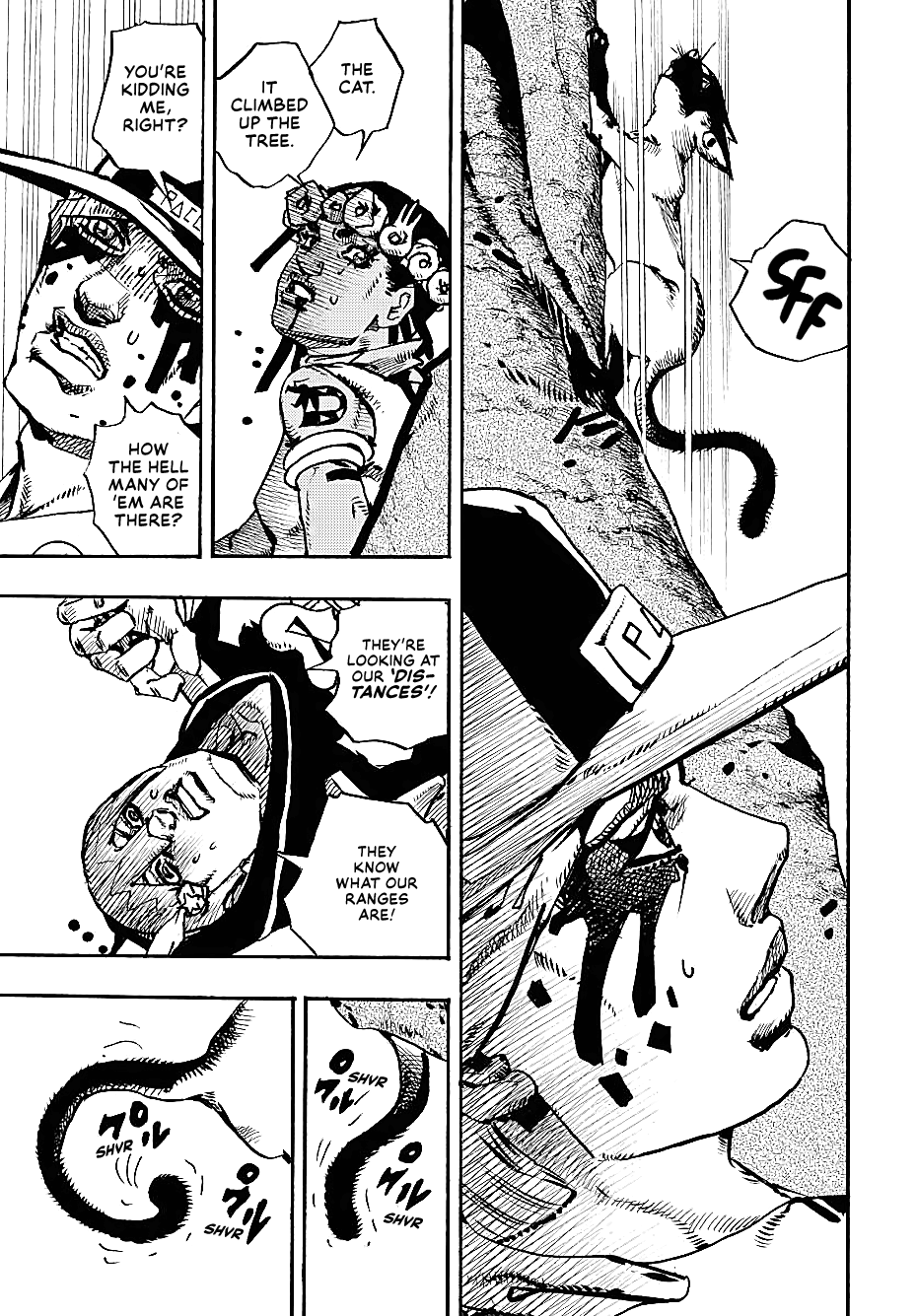 JoJo's Bizarre Adventure Part 9 - The JOJOLands Chapter 7 page 11 - Chapter 7: Jungle Warfare Part 2