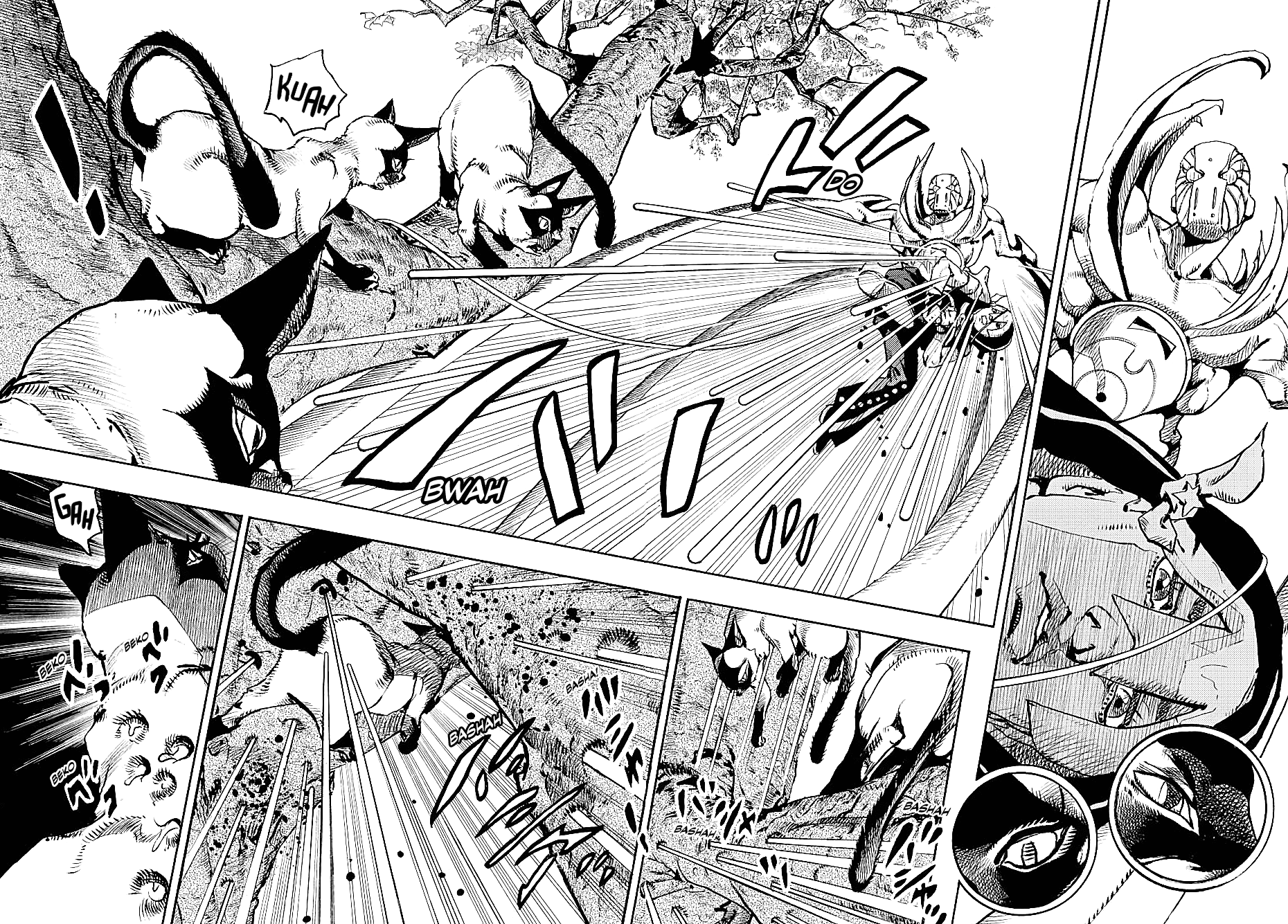 JoJo's Bizarre Adventure Part 9 - The JOJOLands Chapter 7 page 17 - Chapter 7: Jungle Warfare Part 2