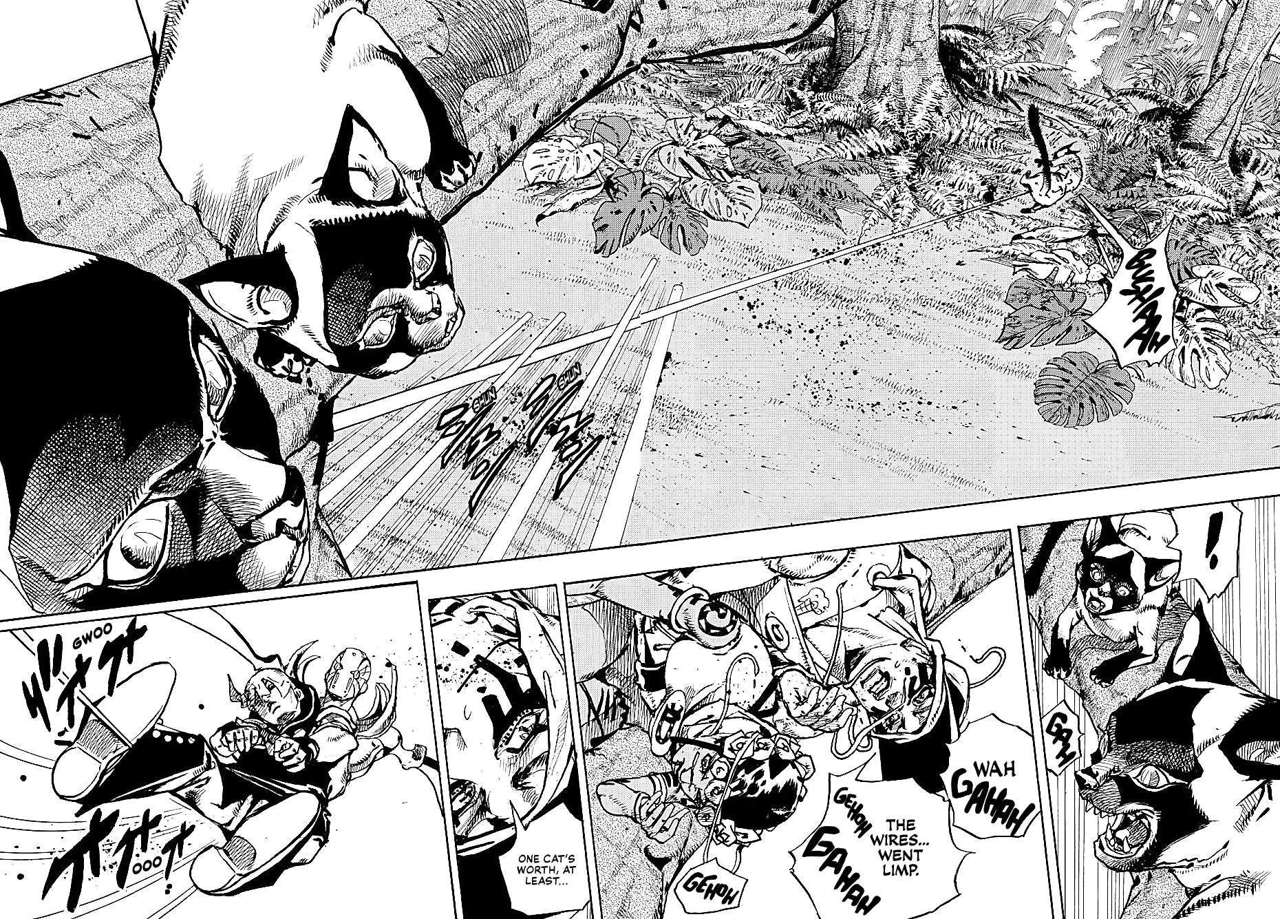 JoJo's Bizarre Adventure Part 9 - The JOJOLands Chapter 7 page 18 - Chapter 7: Jungle Warfare Part 2