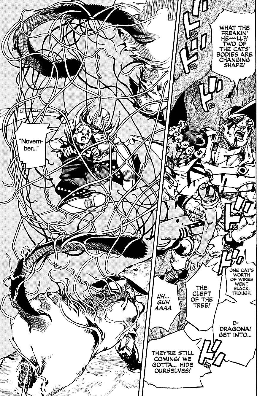 JoJo's Bizarre Adventure Part 9 - The JOJOLands Chapter 7 page 20 - Chapter 7: Jungle Warfare Part 2