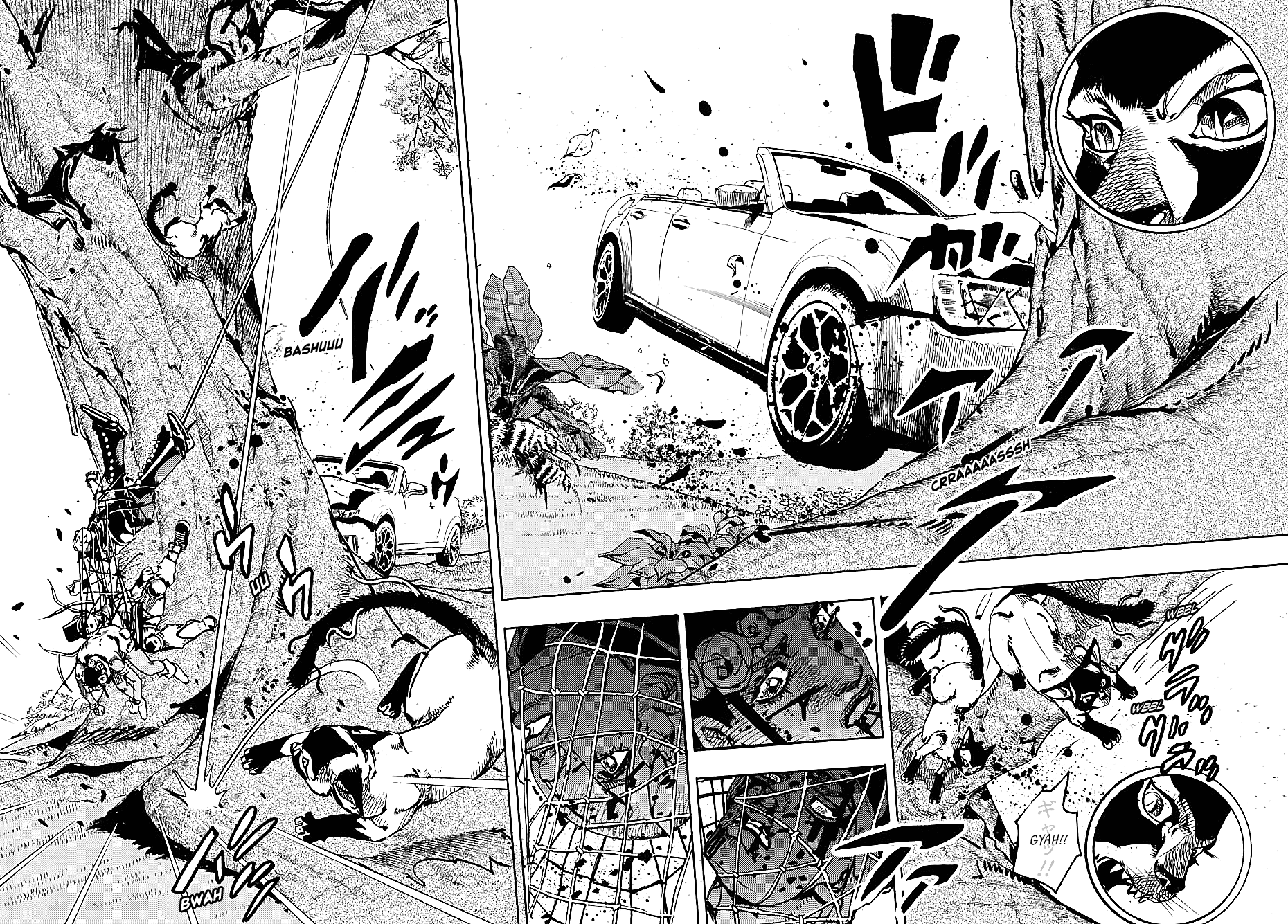 JoJo's Bizarre Adventure Part 9 - The JOJOLands Chapter 7 page 23 - Chapter 7: Jungle Warfare Part 2