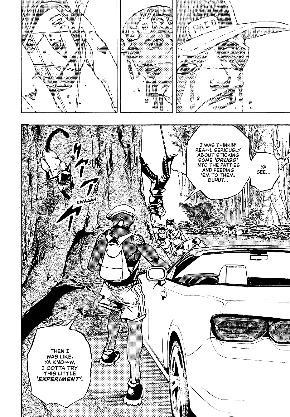 JoJo's Bizarre Adventure Part 9 - The JOJOLands Chapter 7 page 28 - Chapter 7: Jungle Warfare Part 2