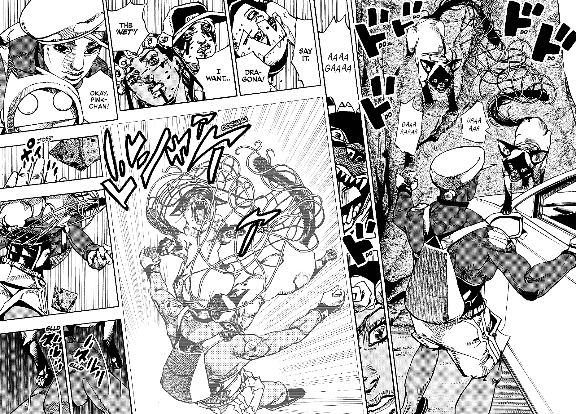 JoJo's Bizarre Adventure Part 9 - The JOJOLands Chapter 7 page 32 - Chapter 7: Jungle Warfare Part 2