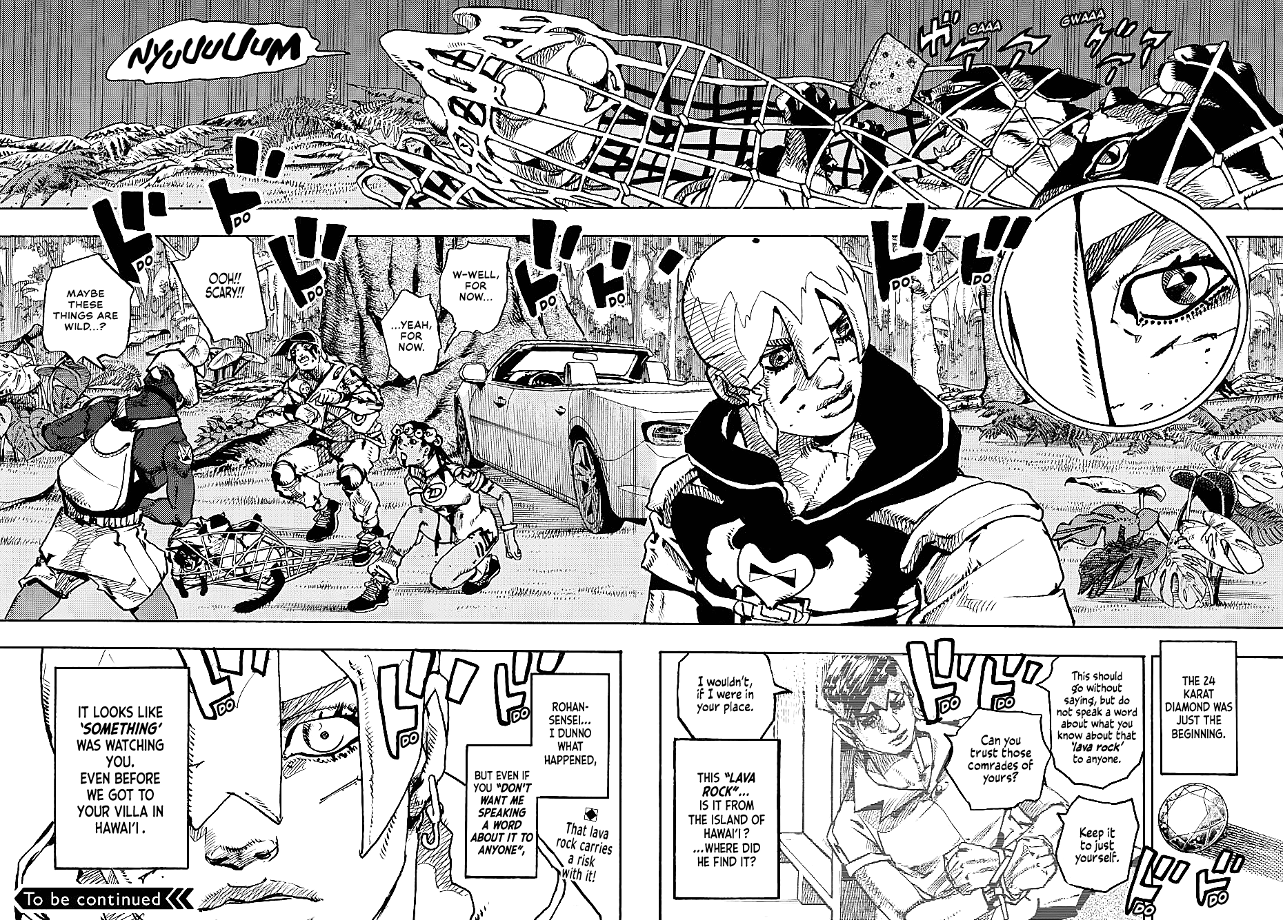 JoJo's Bizarre Adventure Part 9 - The JOJOLands Chapter 7 page 35 - Chapter 7: Jungle Warfare Part 2