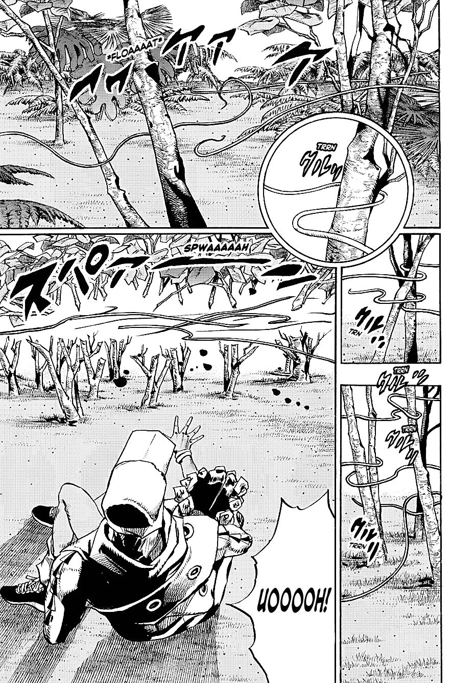 JoJo's Bizarre Adventure Part 9 - The JOJOLands Chapter 7 page 4 - Chapter 7: Jungle Warfare Part 2