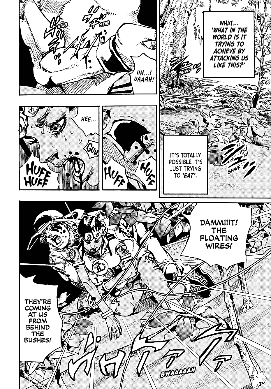 JoJo's Bizarre Adventure Part 9 - The JOJOLands Chapter 7 page 5 - Chapter 7: Jungle Warfare Part 2