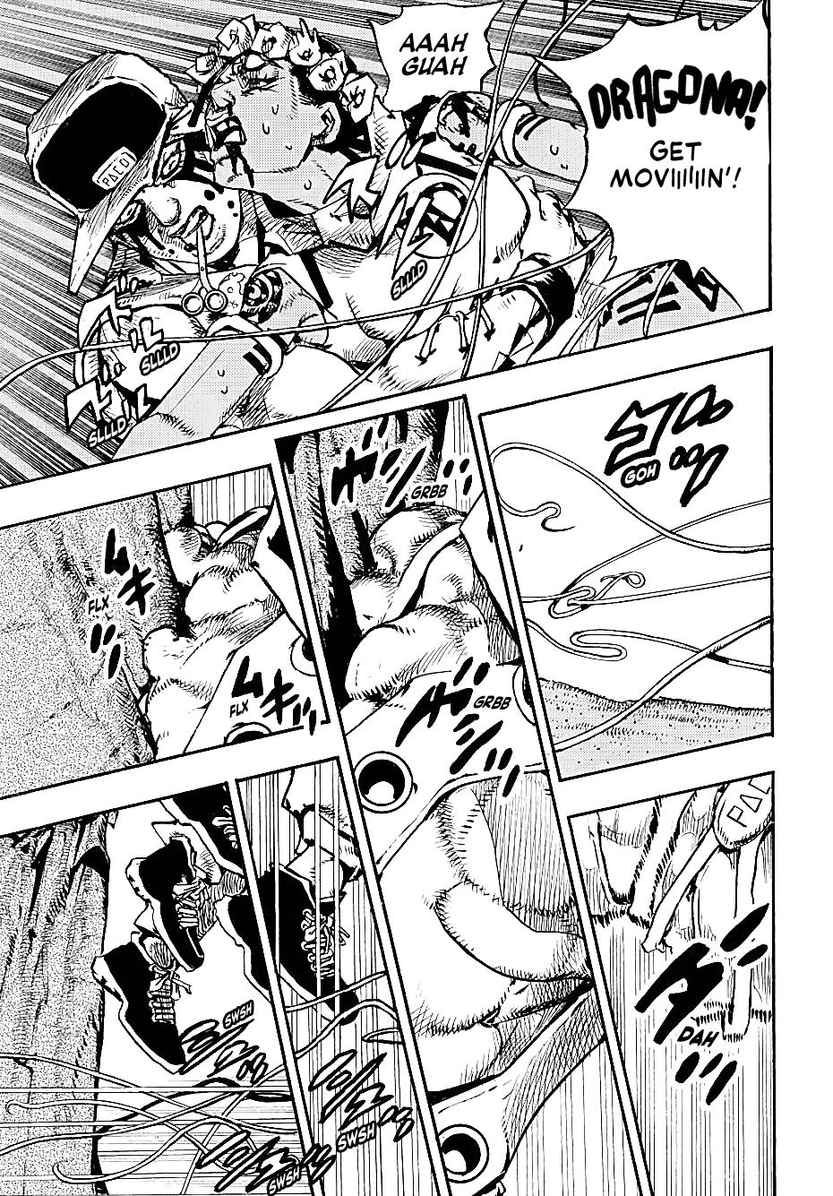 JoJo's Bizarre Adventure Part 9 - The JOJOLands Chapter 7 page 8 - Chapter 7: Jungle Warfare Part 2