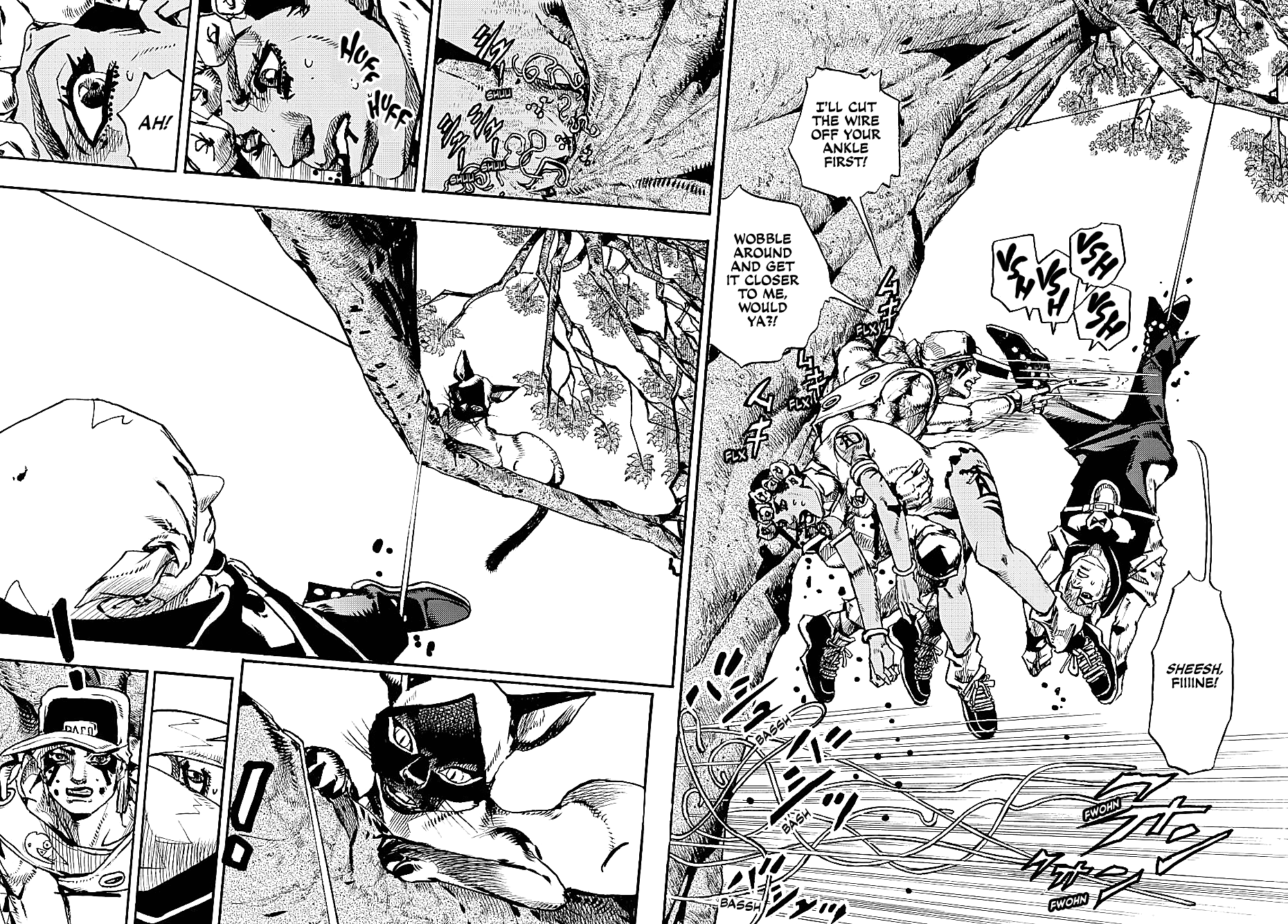 JoJo's Bizarre Adventure Part 9 - The JOJOLands Chapter 7 page 9 - Chapter 7: Jungle Warfare Part 2