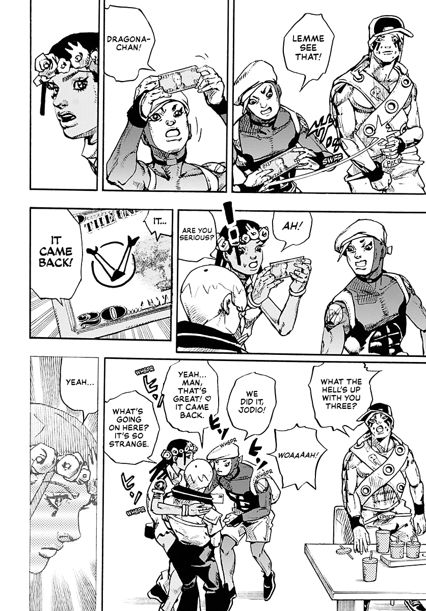 JoJo's Bizarre Adventure Part 9 - The JOJOLands Chapter 8 page 13 - Chapter 8: Let's Go Look at Luxury Watches