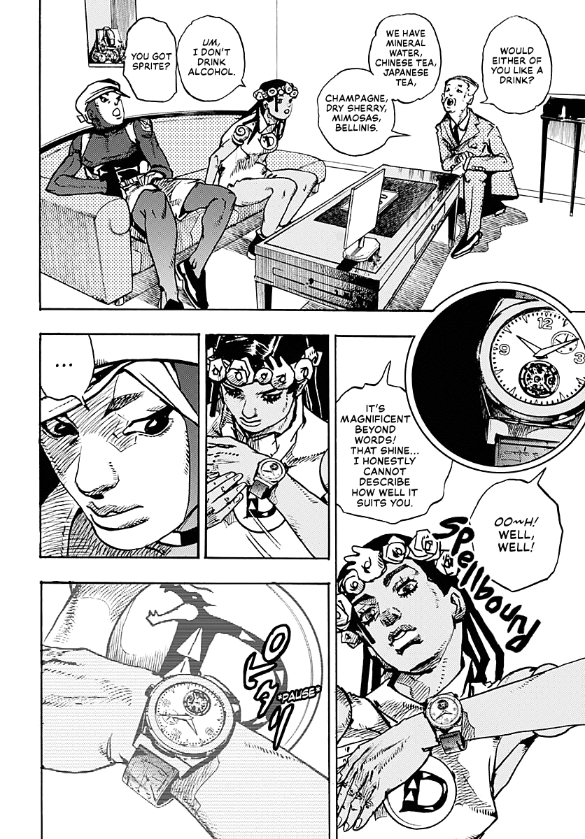 JoJo's Bizarre Adventure Part 9 - The JOJOLands Chapter 8 page 26 - Chapter 8: Let's Go Look at Luxury Watches