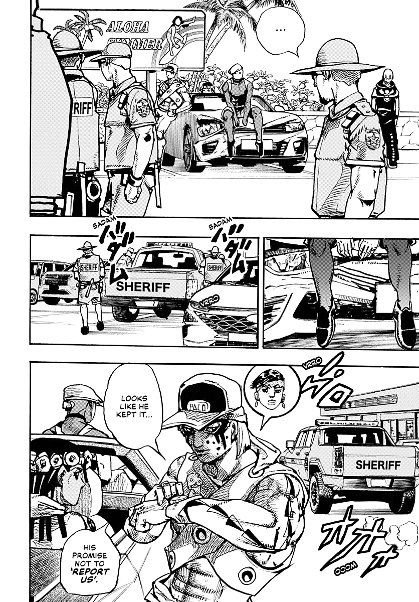 JoJo's Bizarre Adventure Part 9 - The JOJOLands Chapter 8 page 3 - Chapter 8: Let's Go Look at Luxury Watches
