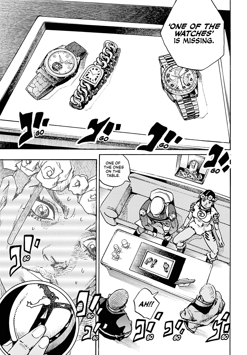 JoJo's Bizarre Adventure Part 9 - The JOJOLands Chapter 8 page 31 - Chapter 8: Let's Go Look at Luxury Watches