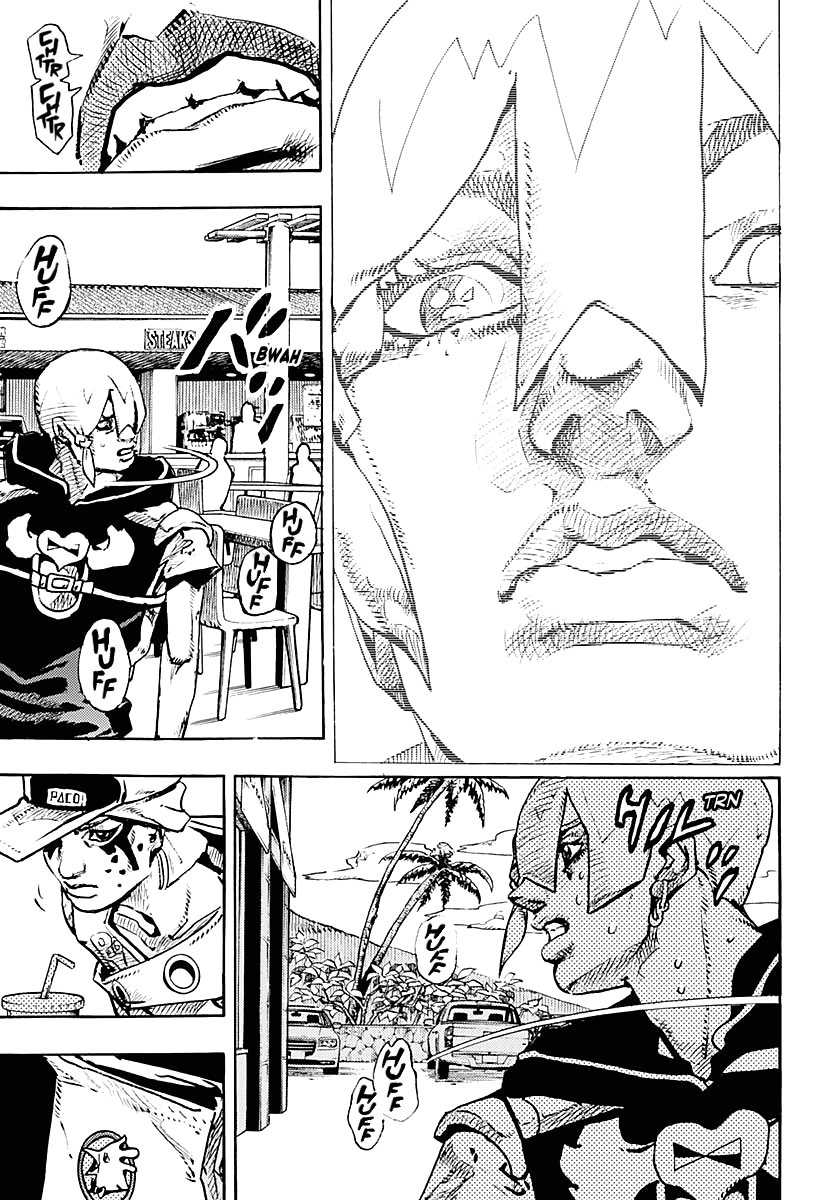 JoJo's Bizarre Adventure Part 9 - The JOJOLands Chapter 8 page 33 - Chapter 8: Let's Go Look at Luxury Watches