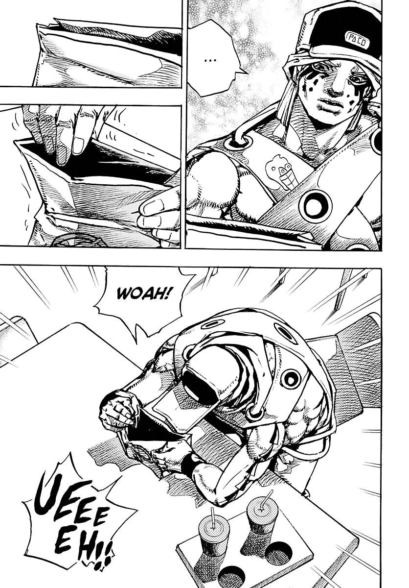 JoJo's Bizarre Adventure Part 9 - The JOJOLands Chapter 8 page 35 - Chapter 8: Let's Go Look at Luxury Watches