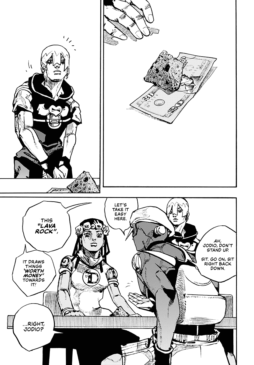 JoJo's Bizarre Adventure Part 9 - The JOJOLands Chapter 8 page 6 - Chapter 8: Let's Go Look at Luxury Watches