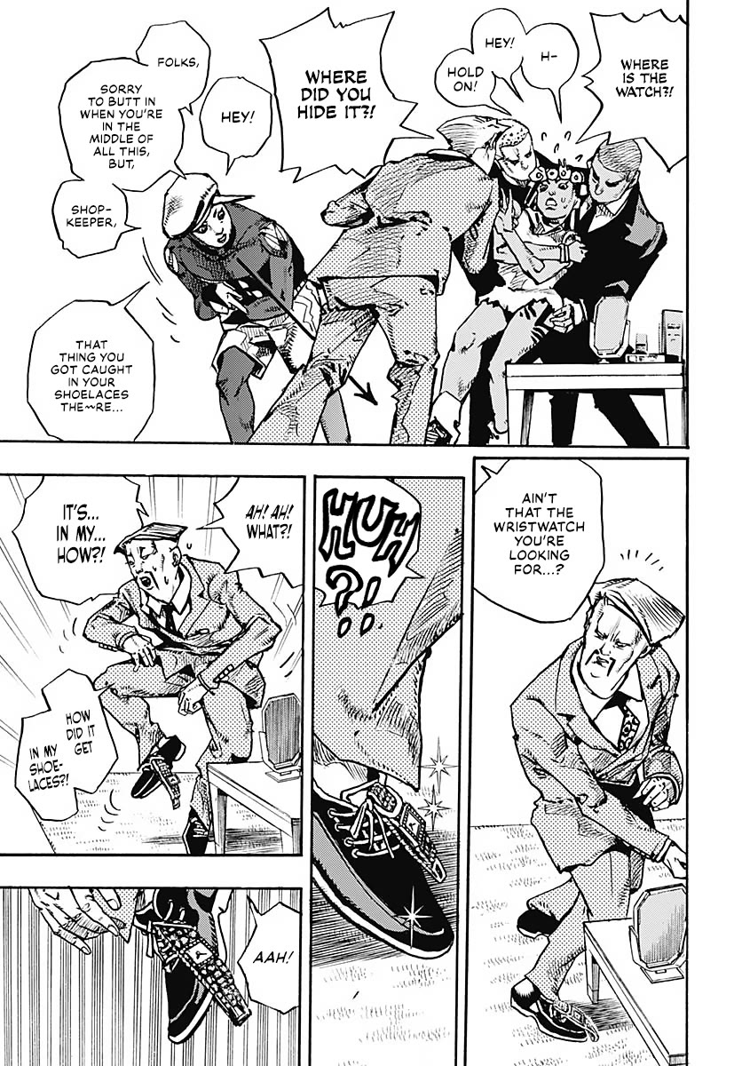 JoJo's Bizarre Adventure Part 9 - The JOJOLands Chapter 9 page 28 - Chapter 9: The Owner of the Lava Rock