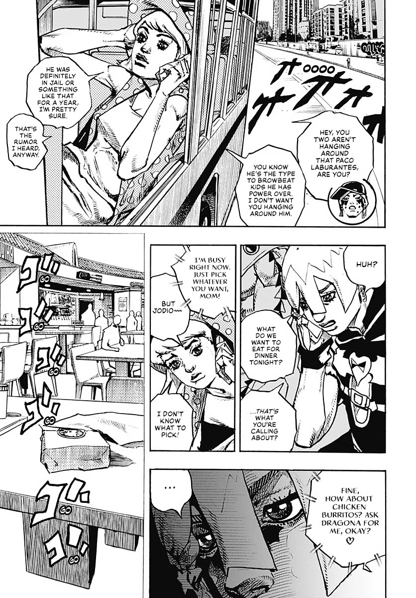 JoJo's Bizarre Adventure Part 9 - The JOJOLands Chapter 9 page 3 - Chapter 9: The Owner of the Lava Rock