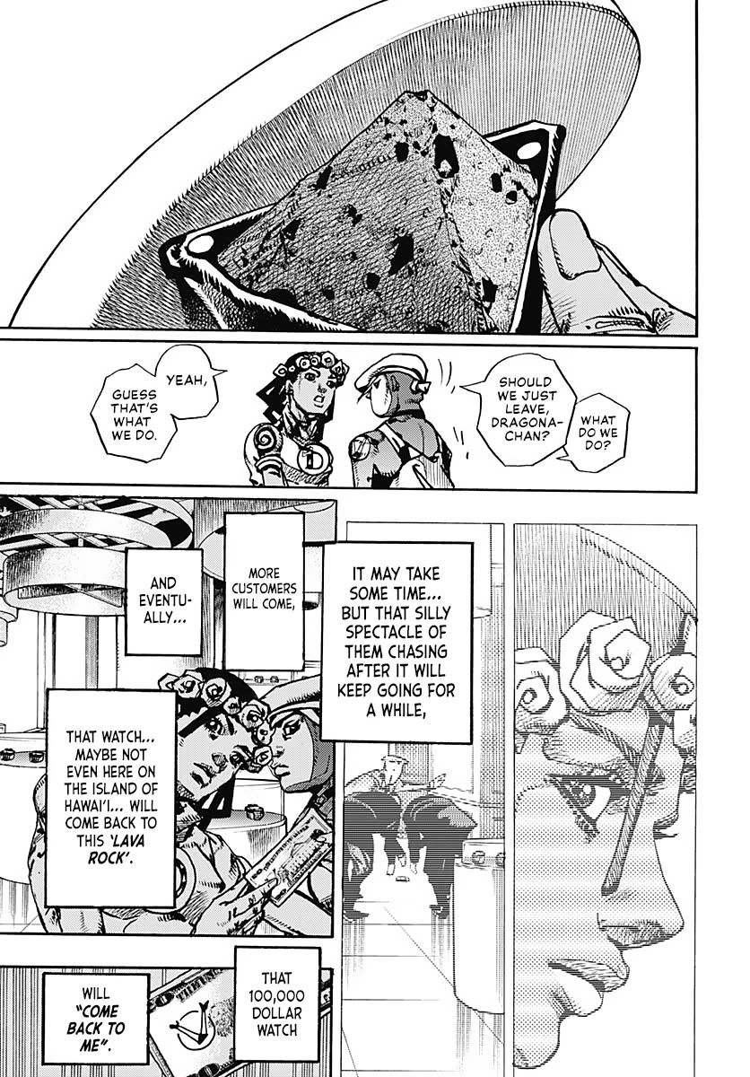 JoJo's Bizarre Adventure Part 9 - The JOJOLands Chapter 9 page 32 - Chapter 9: The Owner of the Lava Rock
