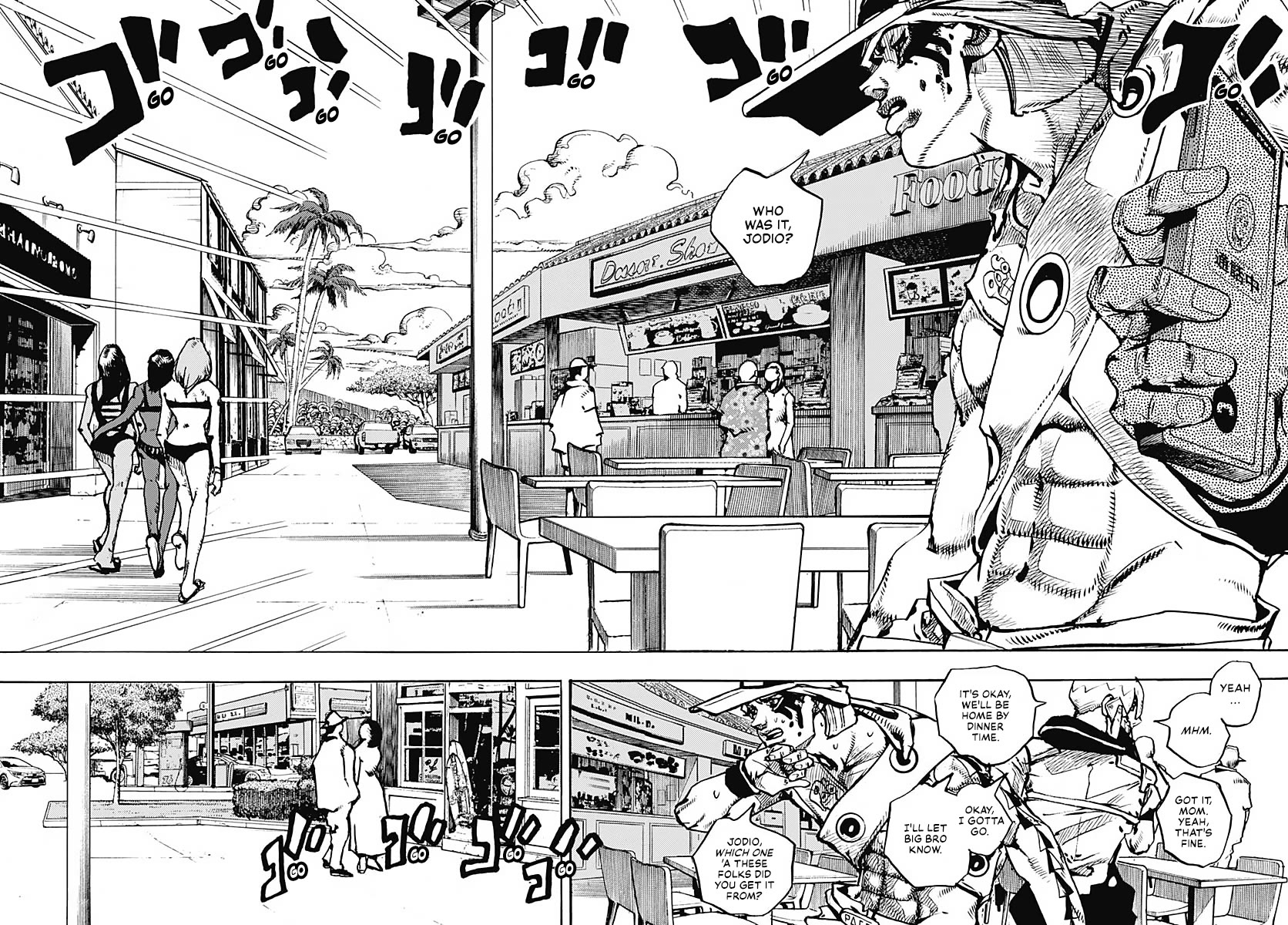 JoJo's Bizarre Adventure Part 9 - The JOJOLands Chapter 9 page 4 - Chapter 9: The Owner of the Lava Rock