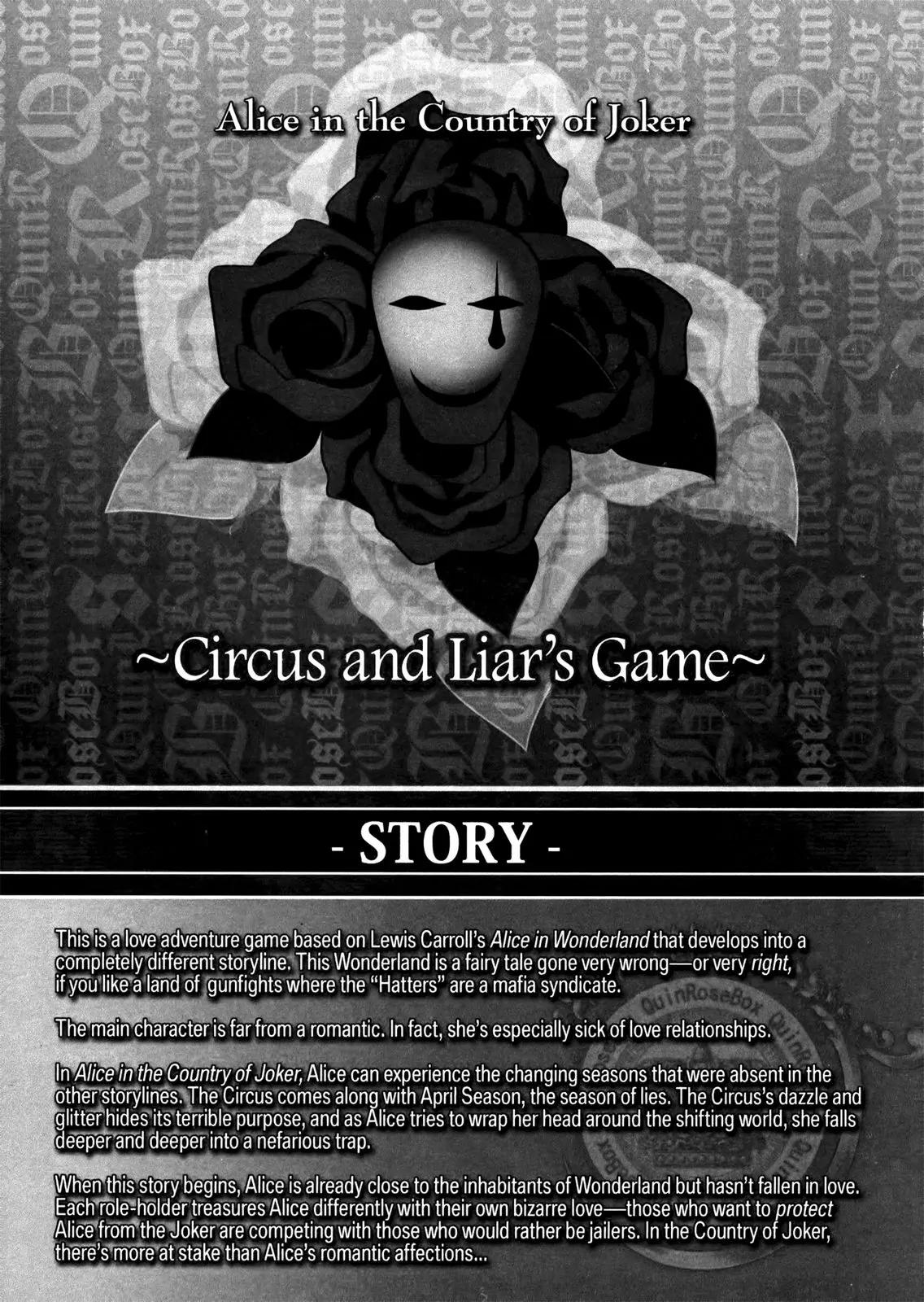 Joker no Kuni no Alice - Circus to Usotsuki Game Chapter 1 page 7 - Chapter 1: Hit 1