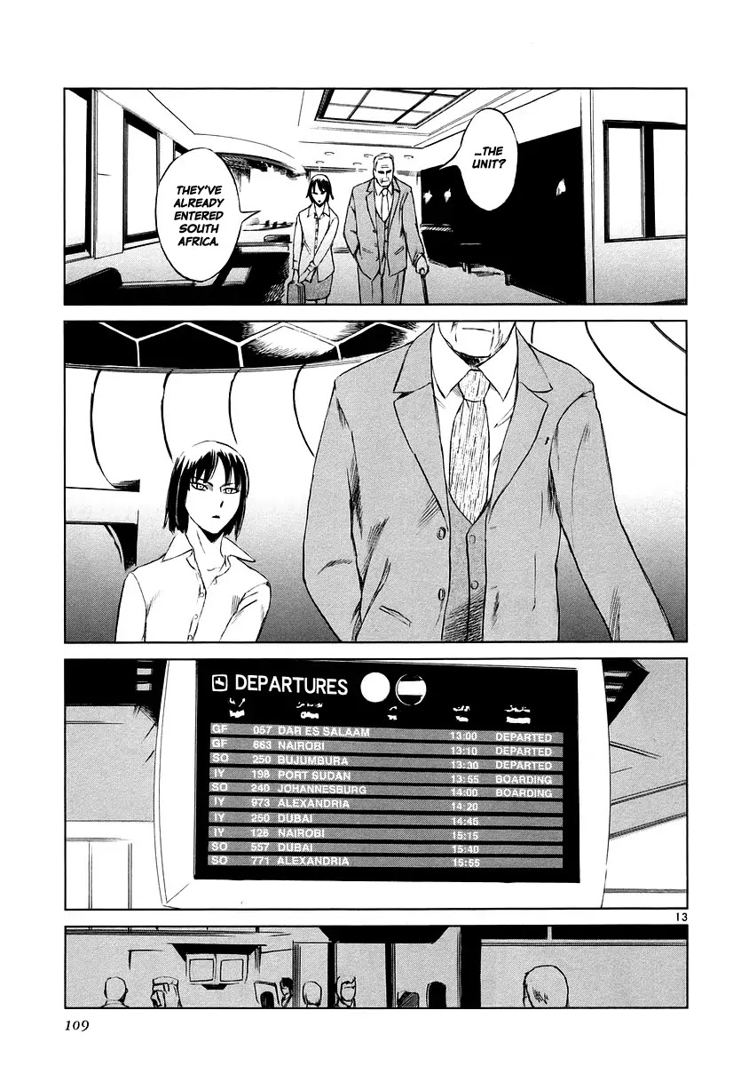 Jormungand Chapter 15 page 13 - Chapter 15: African Golden Butterflies phase.1