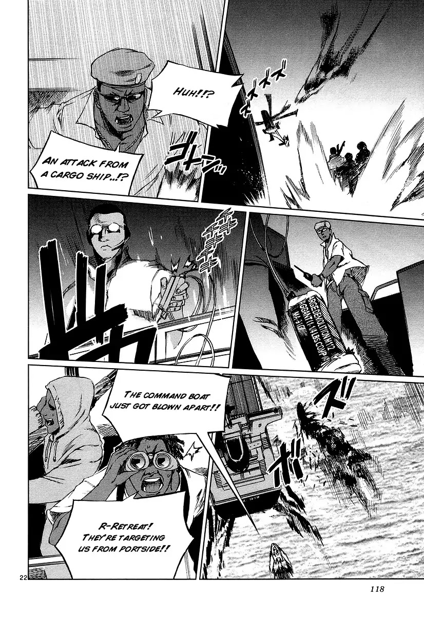 Jormungand Chapter 15 page 22 - Chapter 15: African Golden Butterflies phase.1