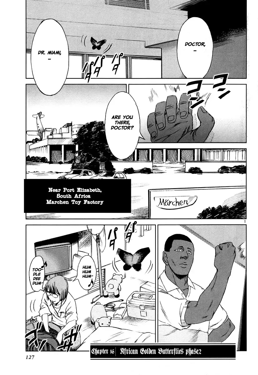 Jormungand Chapter 16 page 1 - Chapter 16: African Golden Butterflies phase.2