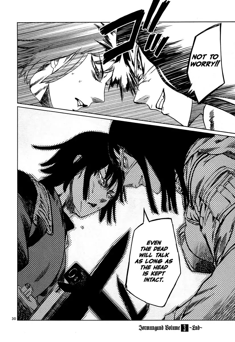 Jormungand Chapter 17 page 29 - Chapter 17: African Golden Butterflies phase.3