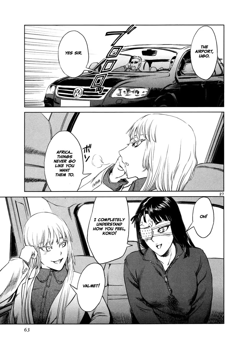 Jormungand Chapter 19 page 27 - Chapter 19: African Golden Butterflies phase.5