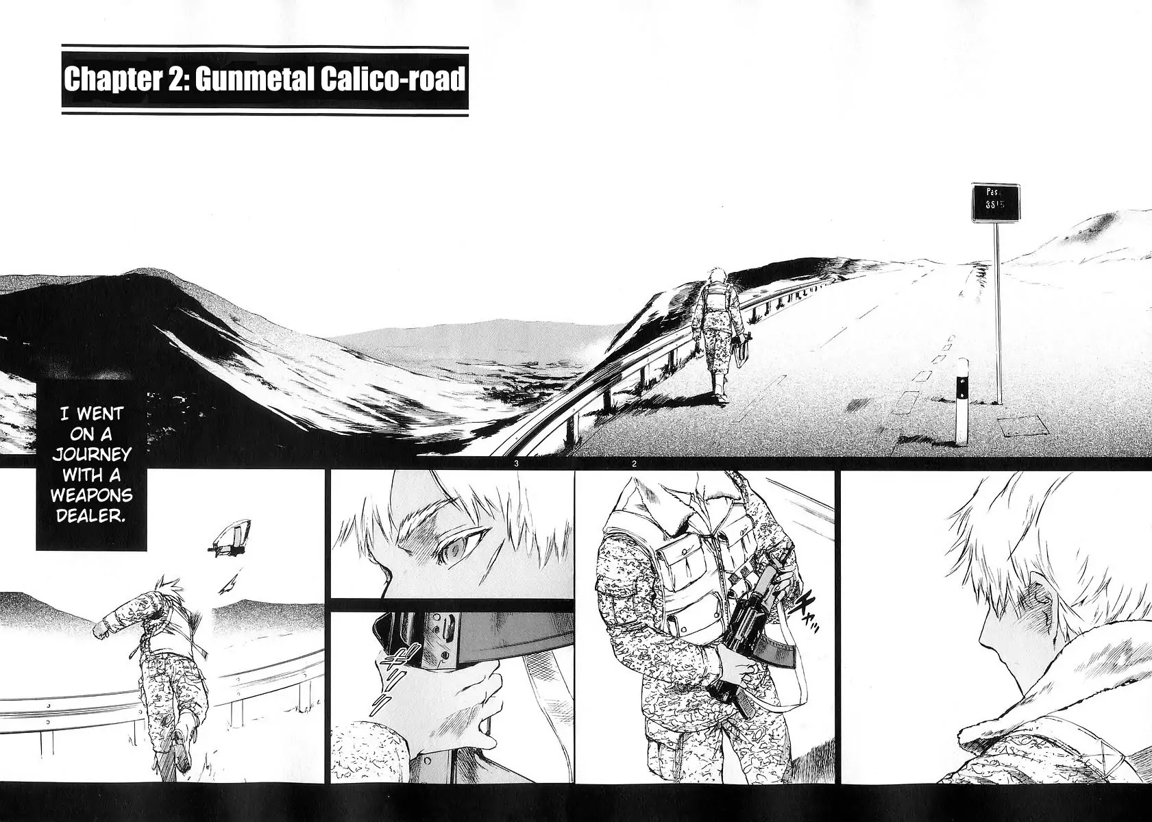 Jormungand Chapter 2 page 2 - Chapter 2: Gunmetal Calico Road