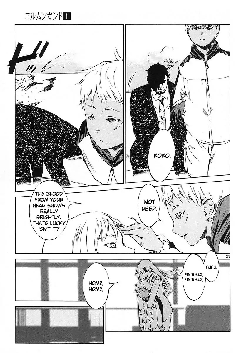 Jormungand Chapter 2 page 36 - Chapter 2: Gunmetal Calico Road